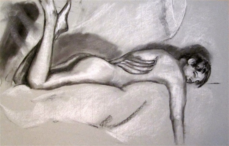 Charcoal on Toned Paper