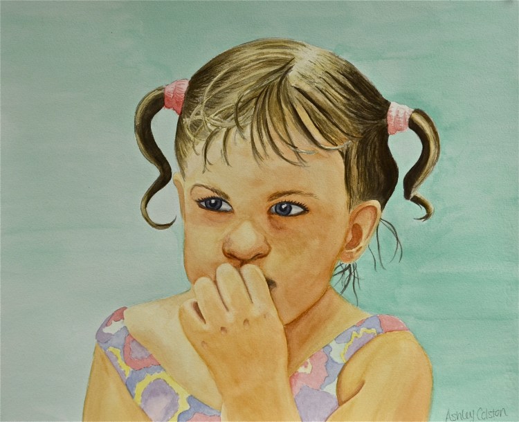 Ashley Colston, Self-Portrait as a little girl