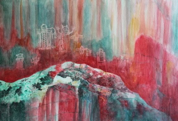 Petroglyphs in Wyoming