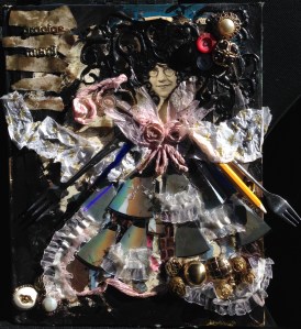 8 1/2" x 11" mixed media